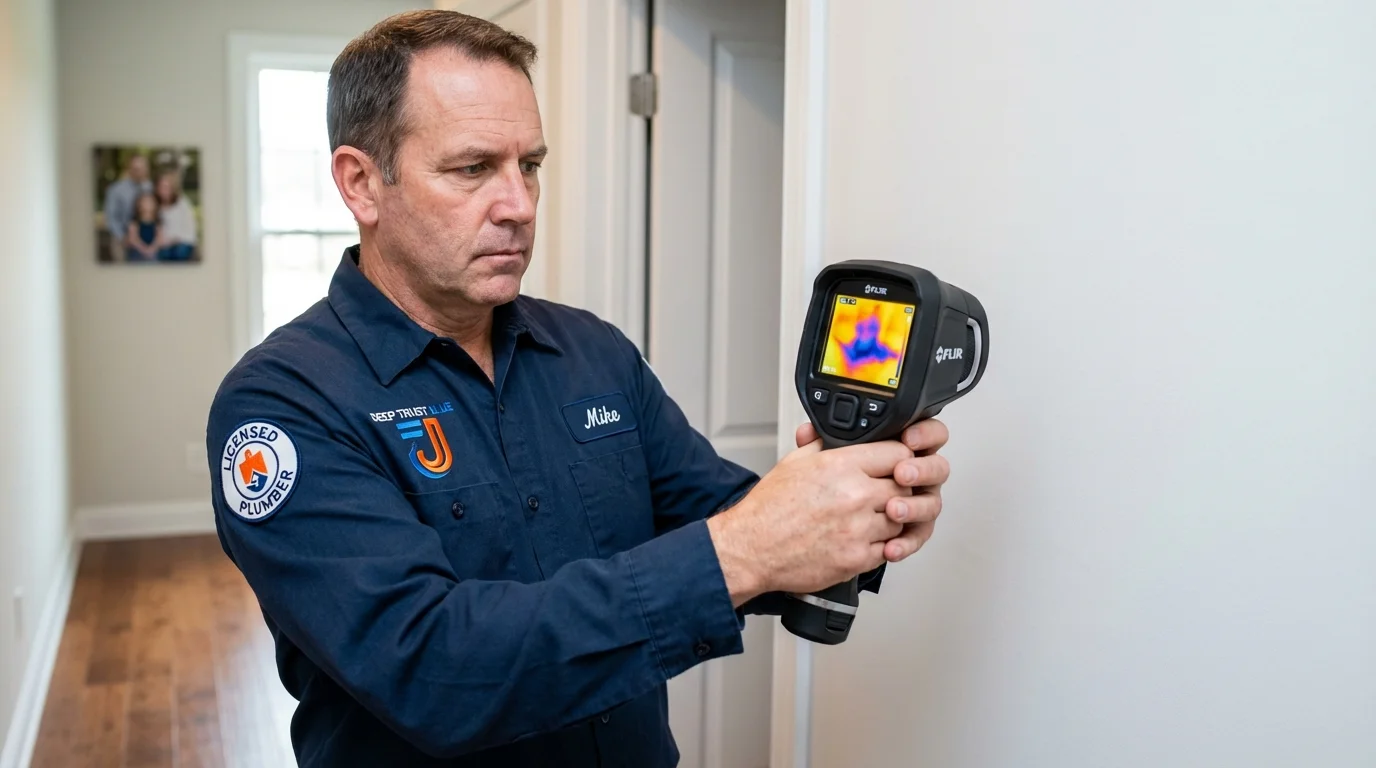 Thermal imaging leak detection by Johns Plumbing LLC in El Paso